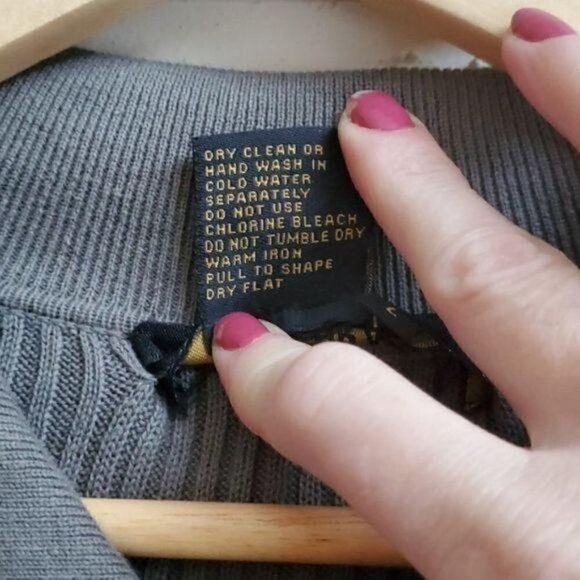 Bachrach 1/4 Zip Long Sleeve Collared 2 Toned Pullover Sz. L‎ Sweater - Picture 6 of 10